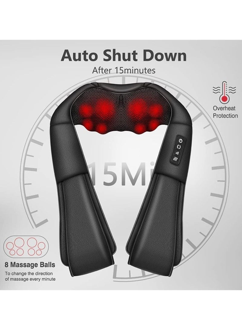 EzzySo Neck Massager With Heat Shiatsu Massager For Neck Back Shoulder Foot And Leg Deep Kneading Massage Pillow Helps To Relax Muscles At Home Office And Car - Image 3