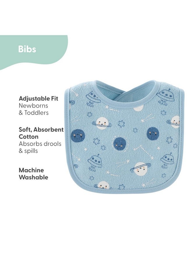 The Peanut Shell The Peanutshell Baby Boy or Girl Terry Bibs Set of 10-100% Cotton, Soft, Absorbent Baby Bibs for Boys and Girls, Unisex Toddler Baby Boy or Girl Bibs Set, Newborn & Infant Bib - Soft Neutral - Image 2