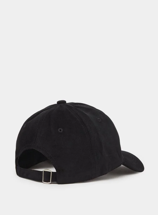 ستايلي Black Embroidered Baseball Cap