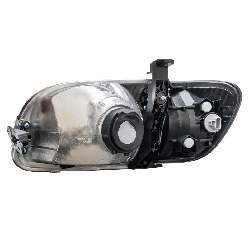 APSVE 4Pcs Black Clear Lens Headlights + Parking Lights Corner Lamps Assembly Fits 2000 2001 2002 2003 2004 Toyota Tundra Regula/Access Cab Halogen Head Lights L+ R, Replace# TO2530135, TO2531135 - Image 4