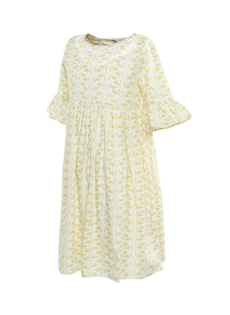 Bunai - Bunai Root Collection Yellow Dress DR1003 - Image 1