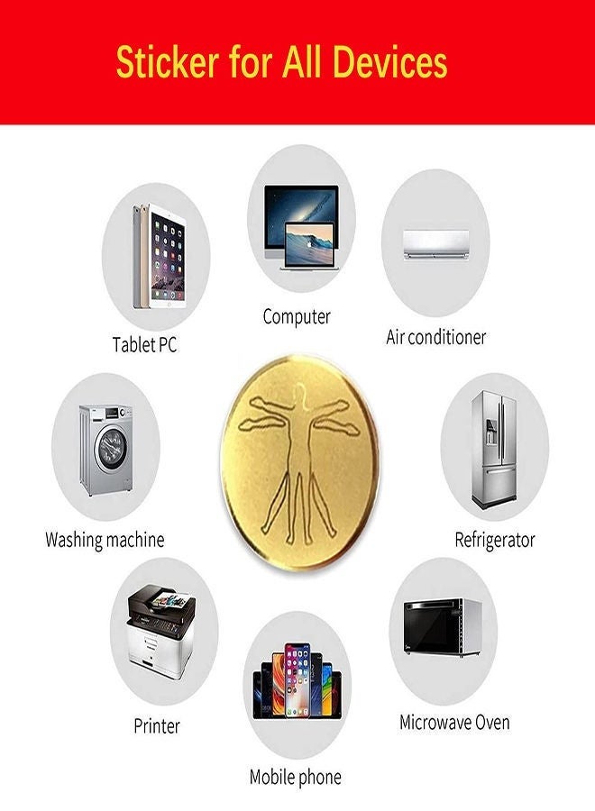 Captaintech Cell Phone 5G EMF Protection Stickers, 10Pcs Anti 5G Radiation Shield Sticker, Radiation Neutralizers, 98% Effective Multi-Layer Protector Smart Phones, Laptops, Tablets, TV, Monitors, All Devices - Image 3