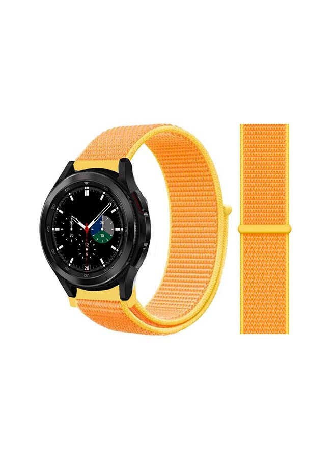 Perfii Nylon Replacement Band For Samsung Galaxy Watch4 Casary Yellow - Image 1
