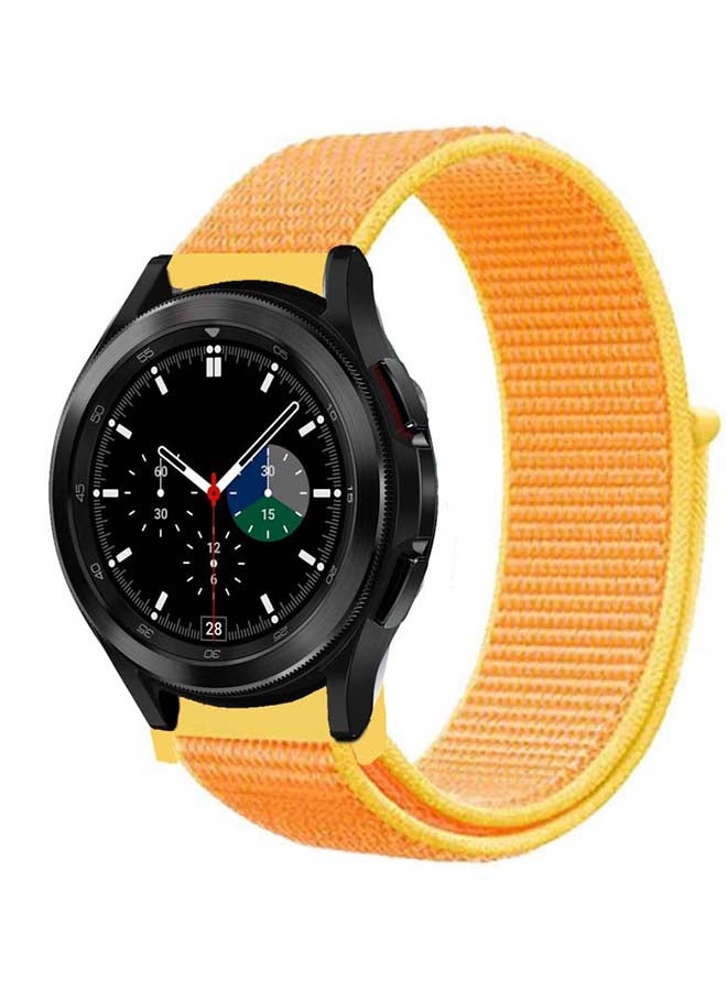 Perfii Nylon Replacement Band For Samsung Galaxy Watch4 Casary Yellow - Image 2