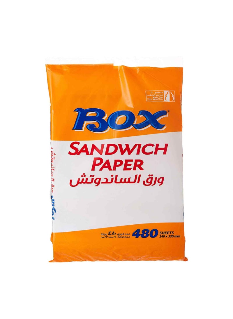 BOX Sandwich Paper 480 Sheets