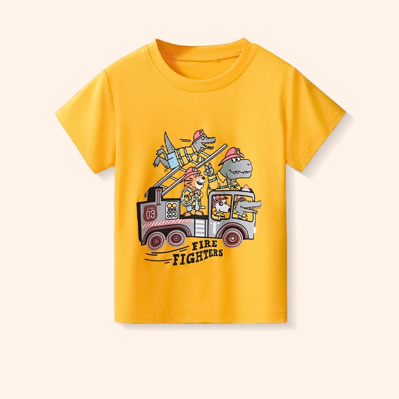 Children'S Short-Sleeved T-Shirt Boys Short-Sleeved T-Shirt Boys Summer Top 2025 I Children'S Short-Sleeved T-Shirt - Image 1