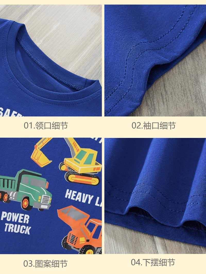 Children'S Short-Sleeved T-Shirt Boys Short-Sleeved T-Shirt Boys Summer Top 2025 I Children'S Short-Sleeved T-Shirt - Image 4