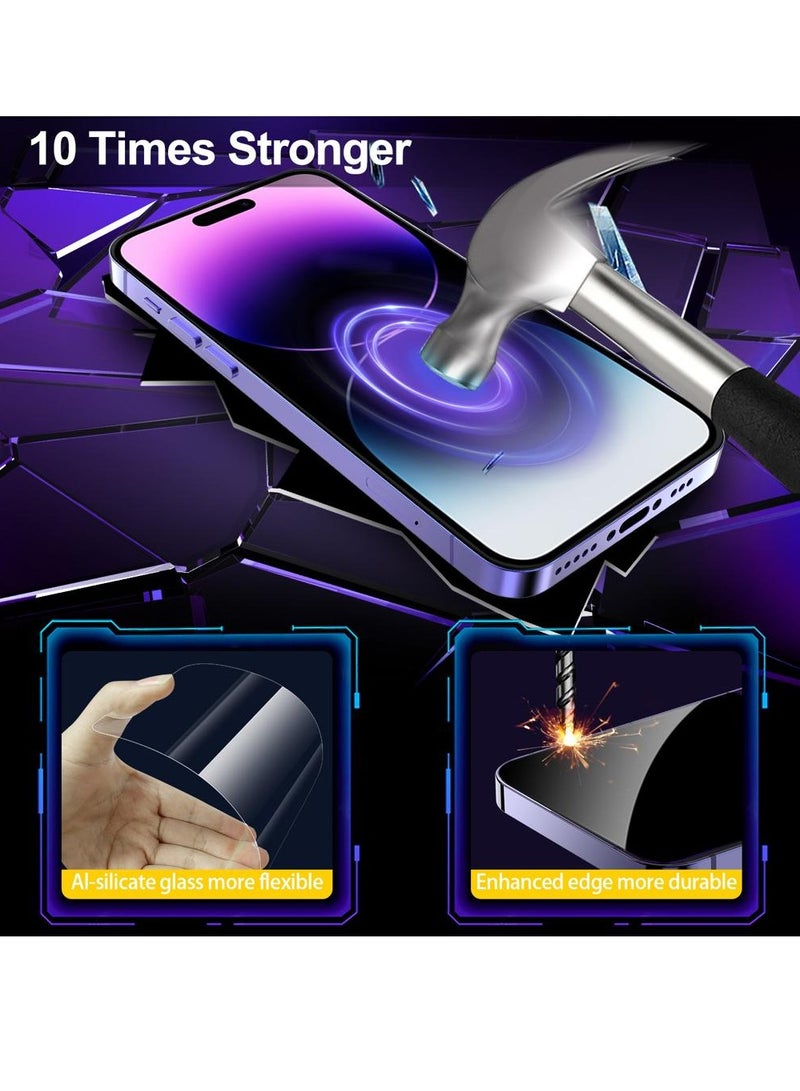Hammer Tempered Glass Protection Easy to Install Self-Adhesive iPhone 14 Regular / 13 Pro / 13 Regular Clear - Image 4