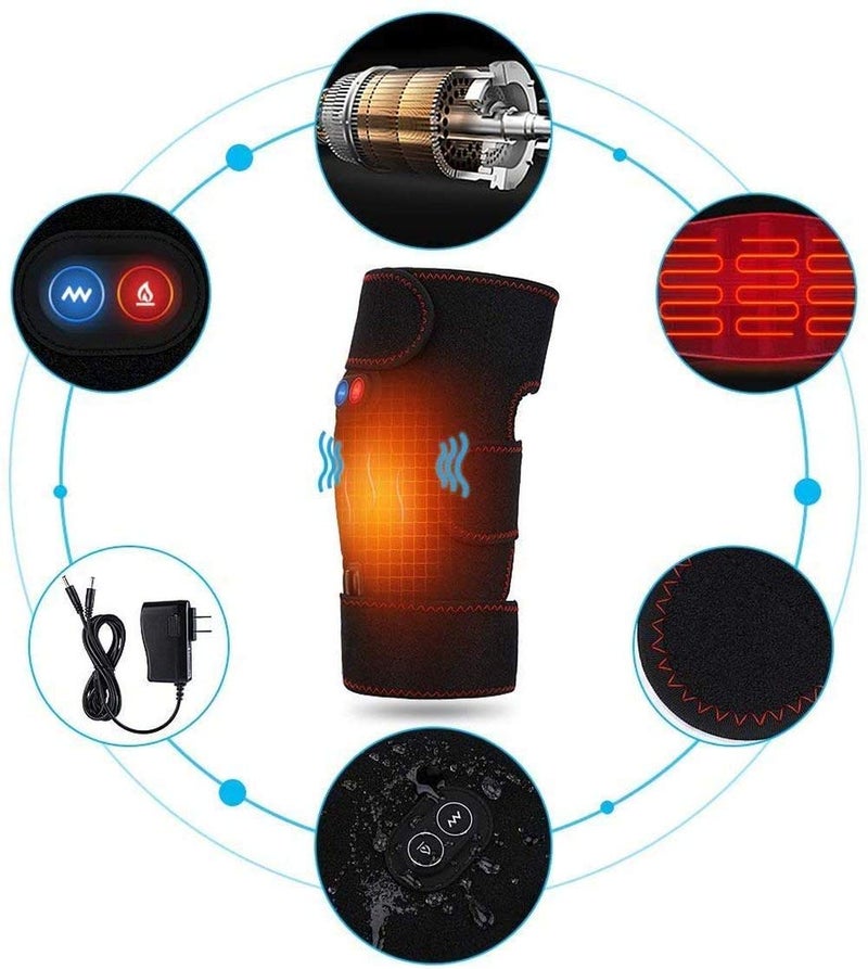 okuya 2-in-1 Arthritis Pain Relief Knee Brace, Heated Knee Support for Arthritis, Knee Heating Pad for Hot or Cold Therapy Keep Warm, Electric Wrap for Pain Relief and Massage - Image 4