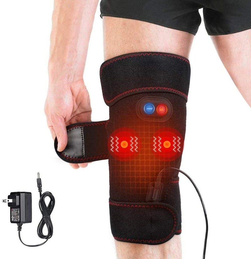 okuya 2-in-1 Arthritis Pain Relief Knee Brace, Heated Knee Support for Arthritis, Knee Heating Pad for Hot or Cold Therapy Keep Warm, Electric Wrap for Pain Relief and Massage - Image 1