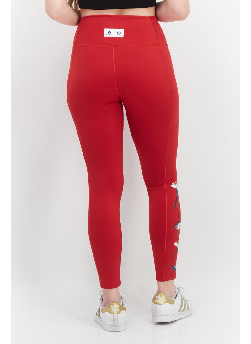 Adidas Adidas x Thebe Magugu Women Sportswear Fit Full Leg Training Leggings, Red - Image 5