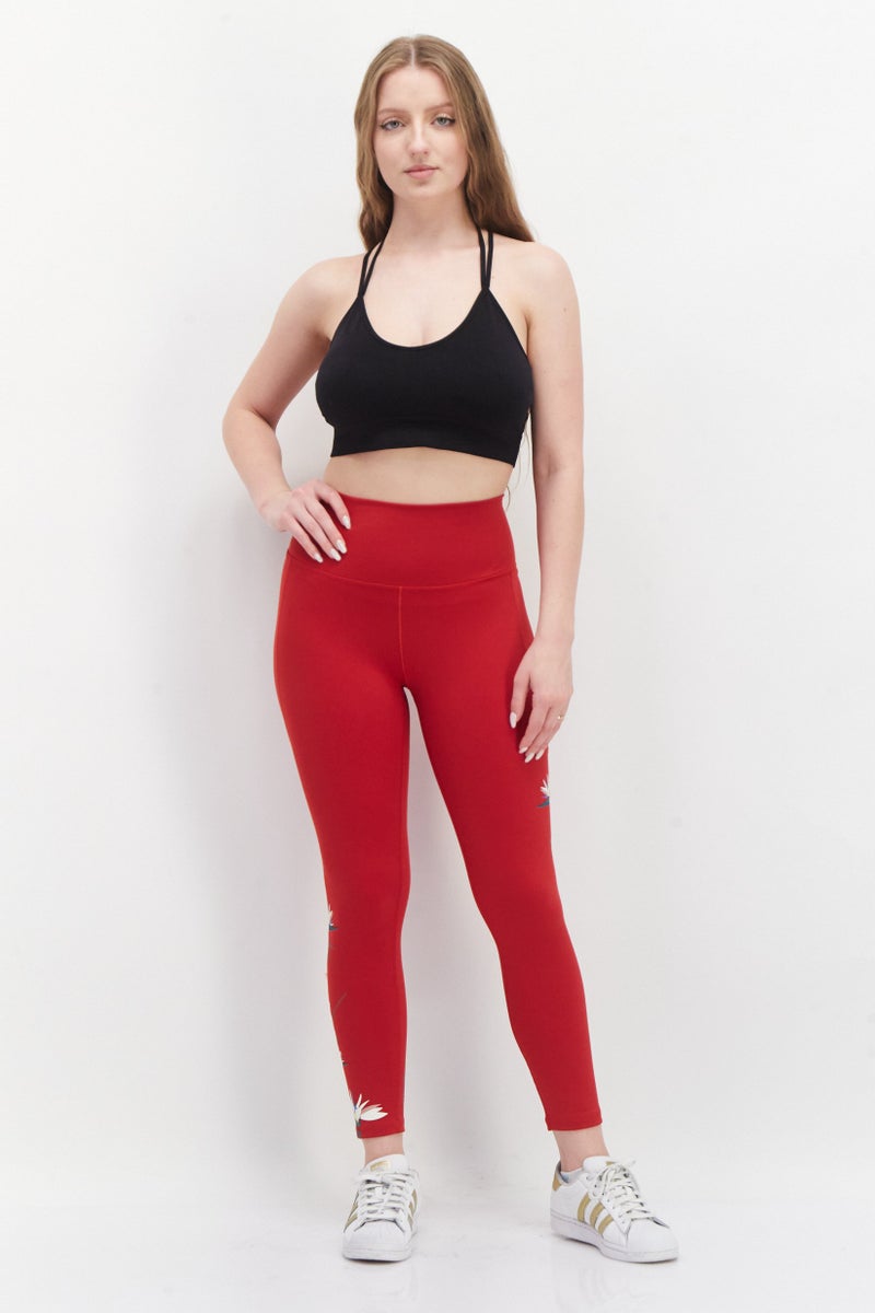 Adidas Adidas x Thebe Magugu Women Sportswear Fit Full Leg Training Leggings, Red - Image 3