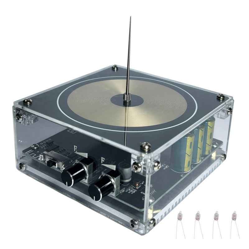 Artificial Lightning Desktop Toy: Gold, Fun Educational Device, Innovative Music Player - Unique Decor Science Experiment Tool for Home Decor, Science Enthusiasts And Students - Image 2