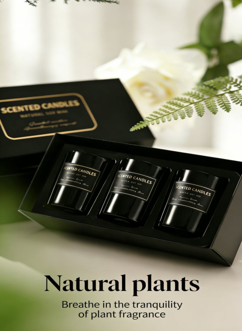 saykfoe Scented Candles - 3PCS Candle Set, Soy Candles, Soy Candle for Home Scented, Lavender/Gardenia/Tuberose - Image 2