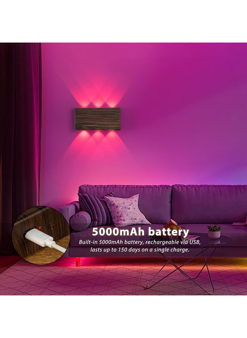 Generic Color RGB Battery Wall Light with Touch Control Switch LED Magnetic Battery Wall Light 5000 mAh Wireless Wall Light Ideal for Attic Hallway Bedrooms  - Image 3