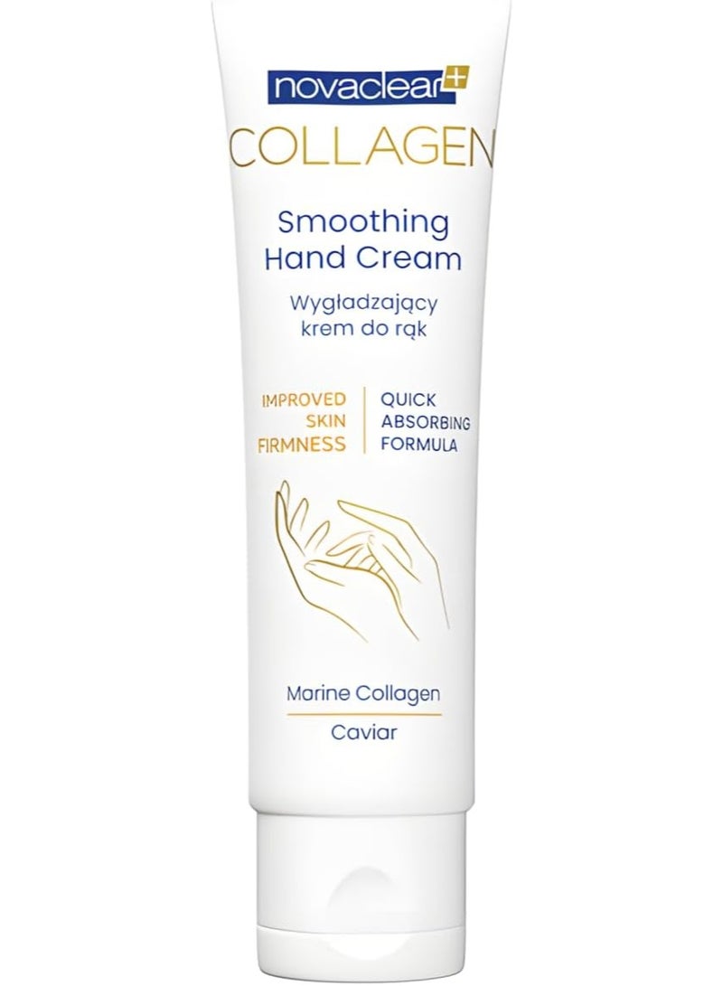 Novaclear Collagen Smoothing Hand Cream 50ml – Anti-Aging Hand Moisturizer with Marine Collagen, Caviar Extract & Vitamin E, SPF 10 - Image 1