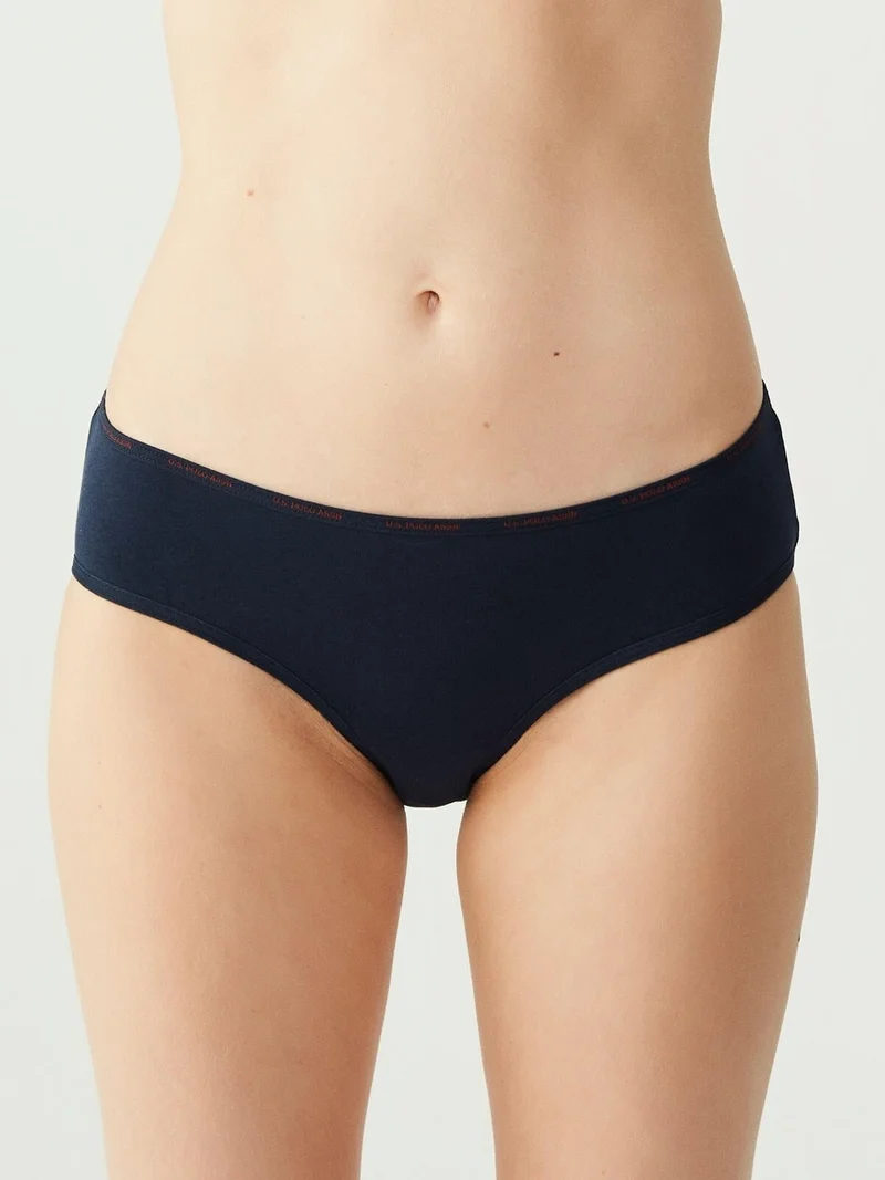 U.S. Polo Assn. BASE. Polo Assn. Women's Multicolored 5 Pack High Waist Slip 67002