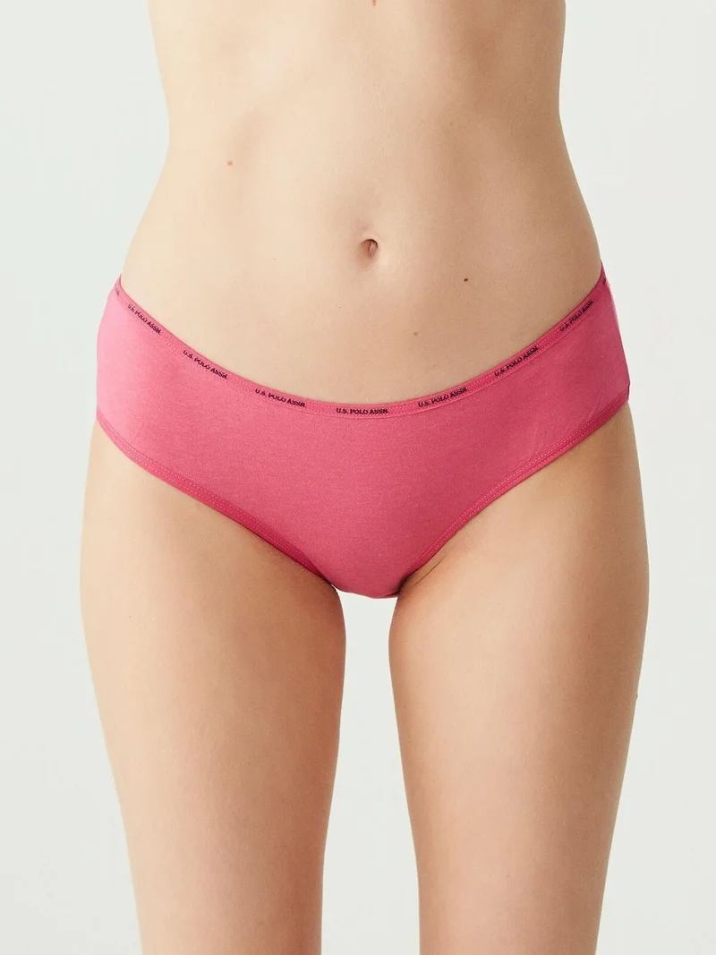 U.S. Polo Assn. BASE. Polo Assn. Women's Multicolored 5 Pack High Waist Slip 67002