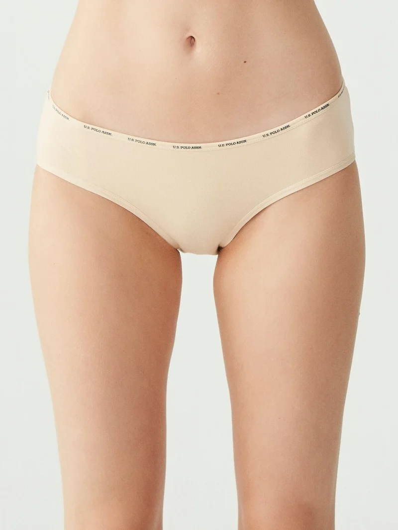 U.S. Polo Assn. BASE. Polo Assn. Women's Multicolored 5 Pack High Waist Slip 67002