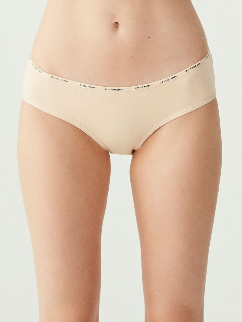 U.S. Polo Assn. BASE. Polo Assn. Women's Multicolored 5 Pack High Waist Slip 67002 - Image 3