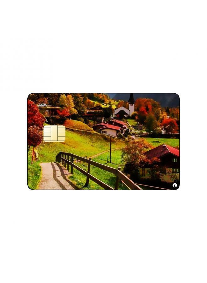 RKN PRINTED BANK CARD STICKER Beautiful Nature View Picture - Image 1