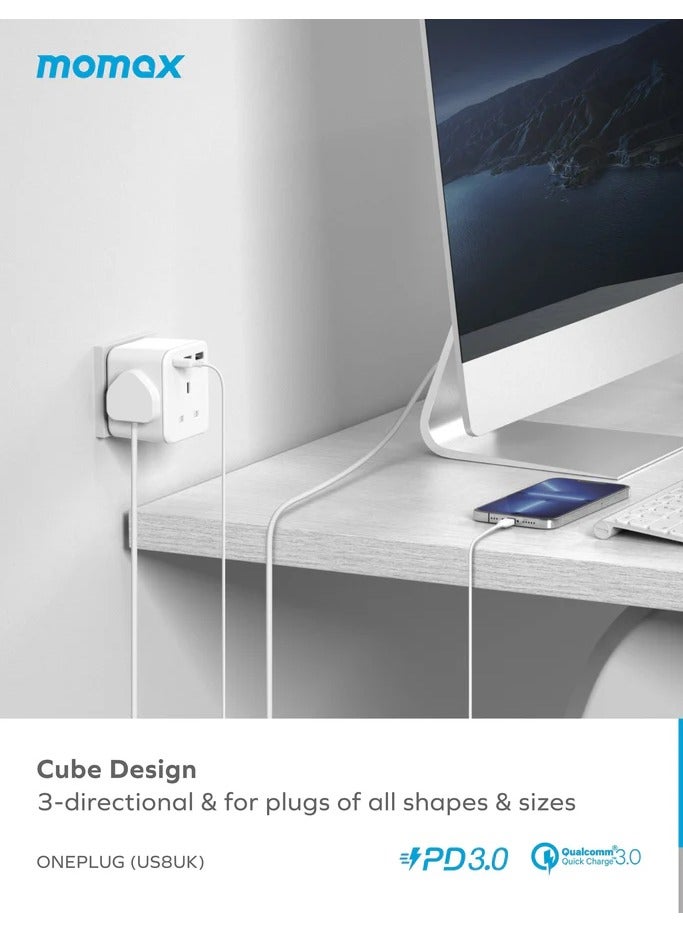 مقبس تمديد OnePlug 3 منافذ بقوة 20 وات - Image 3