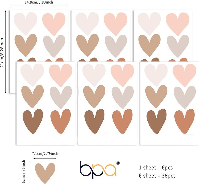 BPA Boho Heart Removable Wall Decals - Image 2