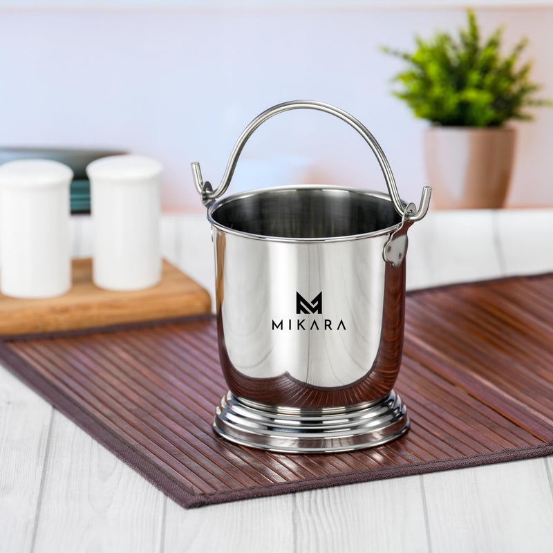 MIKARA دلو تقديم دال مكون من الفولاذ المقاوم للصدأ MIKARA (500 مل، 1 قطعة) - Image 1