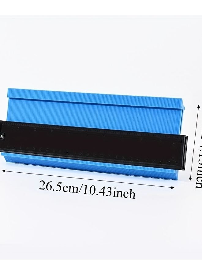 Blue Heavy Duty ABS Plastic Contour Gauge with 10 Inch Scale Metric Imperial - Image 5