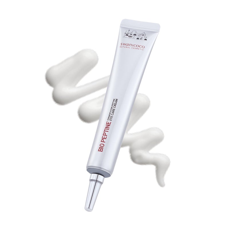 SWANICOCO Pregnancy Safe Fermentation Peptine Eye Care Cream Under Eye Cream with 8 Peptides and Niacinamide, Anti Aging Eye Cream for Wrinkles & Crows Feet Korean Skincare 20ml 0.68 Fl Oz - Image 1