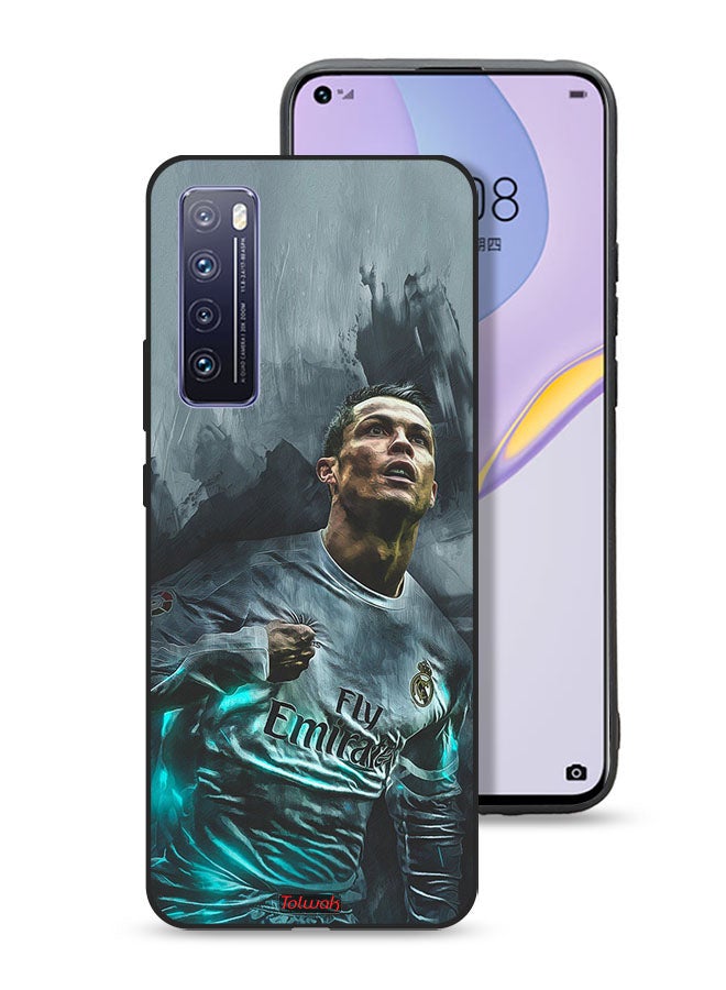 Tolwak Huawei nova 7 5G Protective Case Cover Cristiano Ronaldo Art - Image 1