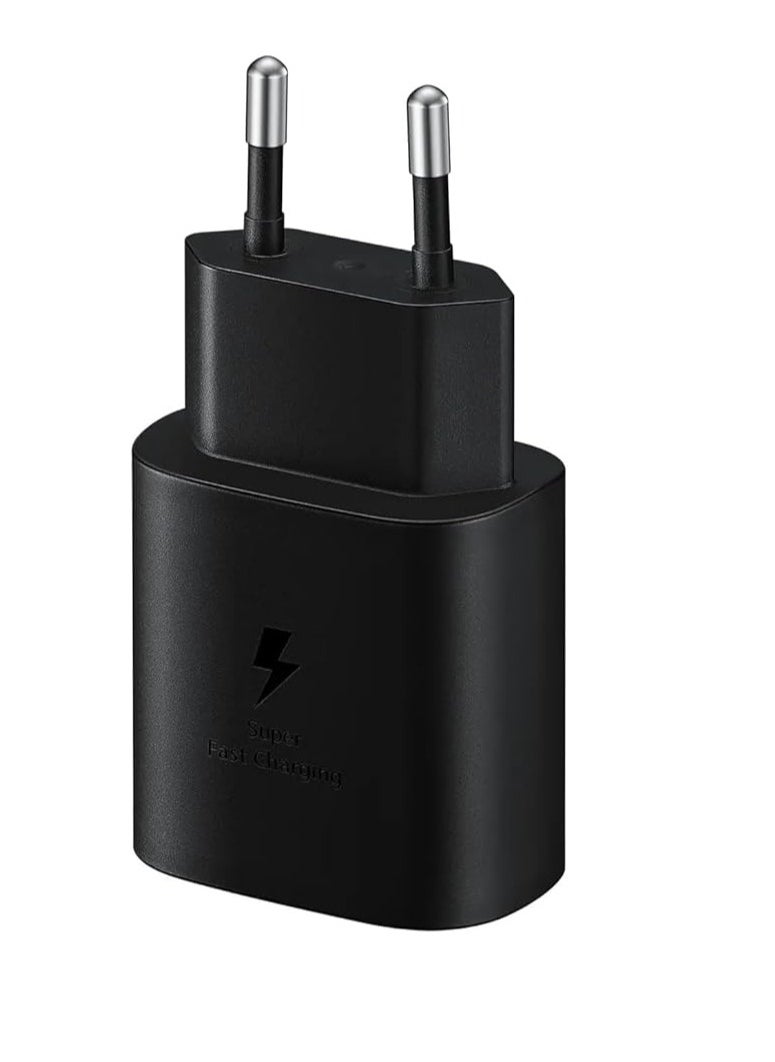 Generic - 25W Super Fast USB-C Compatible Charging Adapter (EU Plug) Black - Image 1