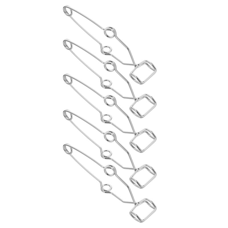 Laboratory Spring Clips Iron Test Tube Clamps 5Pcs Scientific Experiment Apparatus Tool - Image 2