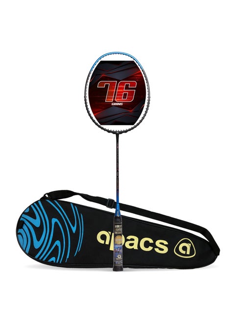 Nano Fusion Speed 722 Graphite Unstrung Badminton Racket with Full Racket Cover | For Intermediate Players | 76 grams | Maximum String Tension - 30lbs