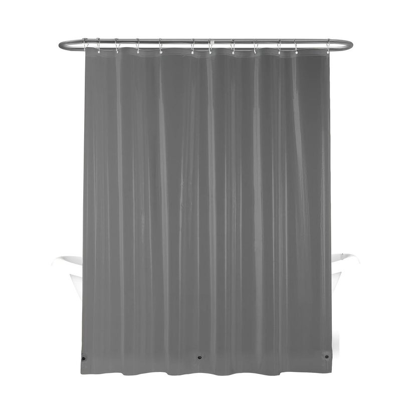 PEVA Shower Curtain Liner Transparent With Magnets And Plastic Hooks 71x71 Inch For Bathroom Family Hotel Dormitory - Image 2