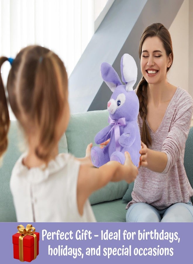 Dimple Bella Bunny Stuffed Animal - Animated Interactive Soft Bunny Plush Toy with Peek-a-Boo Feature and Singing Songs - Perfect Baby Stuffed Animal Gift for Ages 0 and Up, Purple - Image 5