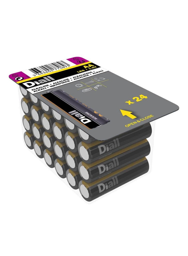 ACE Diall AA Alkaline Battery Pack 24Pc