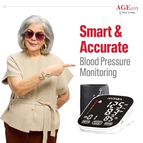 AGEasy Antara AGEasy (Max Group) Fully Automatic One Touch Digital Blood Pressure Monitoring Device | BP Apparatus for Home | Portable Digital BP Check Machine for Hypertension & Managing Heart Health | Smart & Clear Display for Easy Reading - Image 2