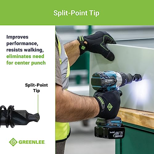 Greenlee قاطع ثقوب من كربيد التنجستن بقطر 7/8" من جرينلي 625-7/8"، متين من قطعة واحدة ل conduit بقطر 1/2"، منشار ثقوب لقطع المعادن من الفولاذ المقاوم للصدأ بقطر 7/8" بأسنان كربيد التنجستن - Image 4