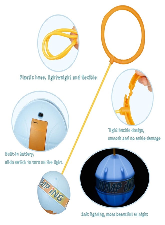 Sepco 3PCS Light up Ankle Skip Ball Flashing Swing Balls Sports Game Outdoor Glow in The Dark Adults Jumping Ring Kids School Recess Skipping Toy - Image 3