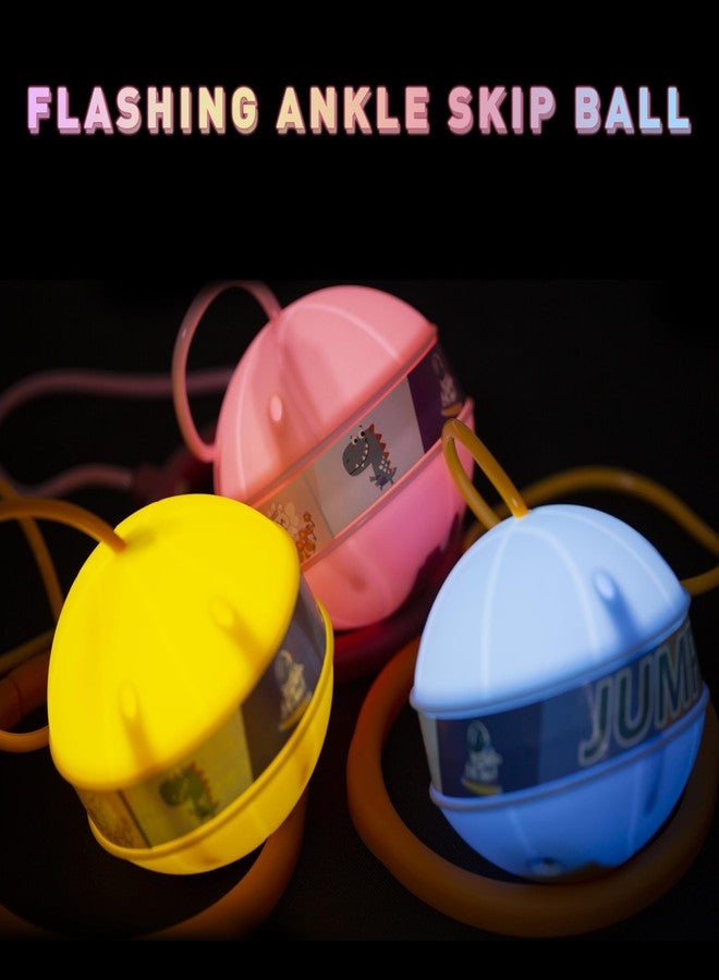 Sepco 3PCS Light up Ankle Skip Ball Flashing Swing Balls Sports Game Outdoor Glow in The Dark Adults Jumping Ring Kids School Recess Skipping Toy - Image 5