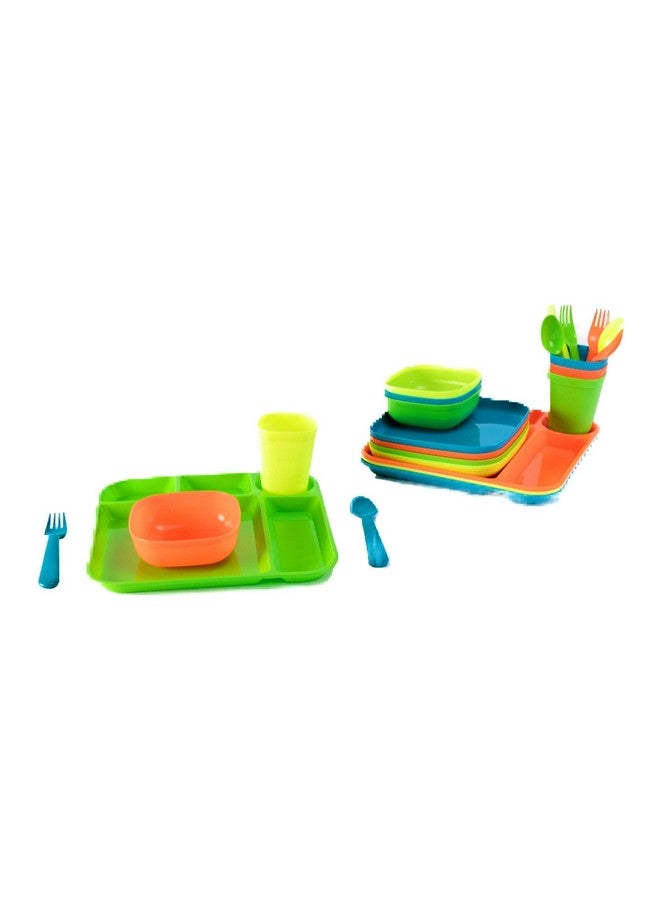 LBH Plastic Dinnerware Set of 4-24 Piece - Image 1