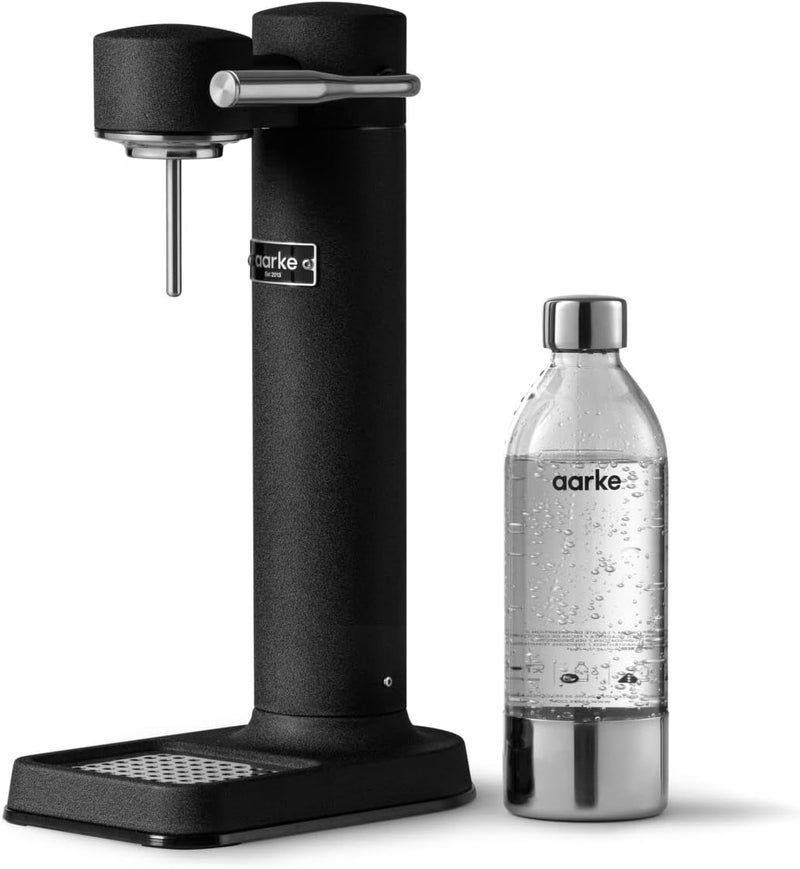 آرك Aarke Carbonator 3، صانع المياه الفوارة مع زجاجتين PET سعة 800 مل، تشطيب أسود غير لامع - Image 4