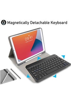 DUSALA iPad 6th Generation Case with Keyboard – Detachable Keyboard Case for iPad 6th Gen (2018), iPad 5th Gen (2017), iPad Pro 9.7, iPad Air 2 & Air 1 – Protective Folio Cover with Wireless Keyboard, Black  - Image 4