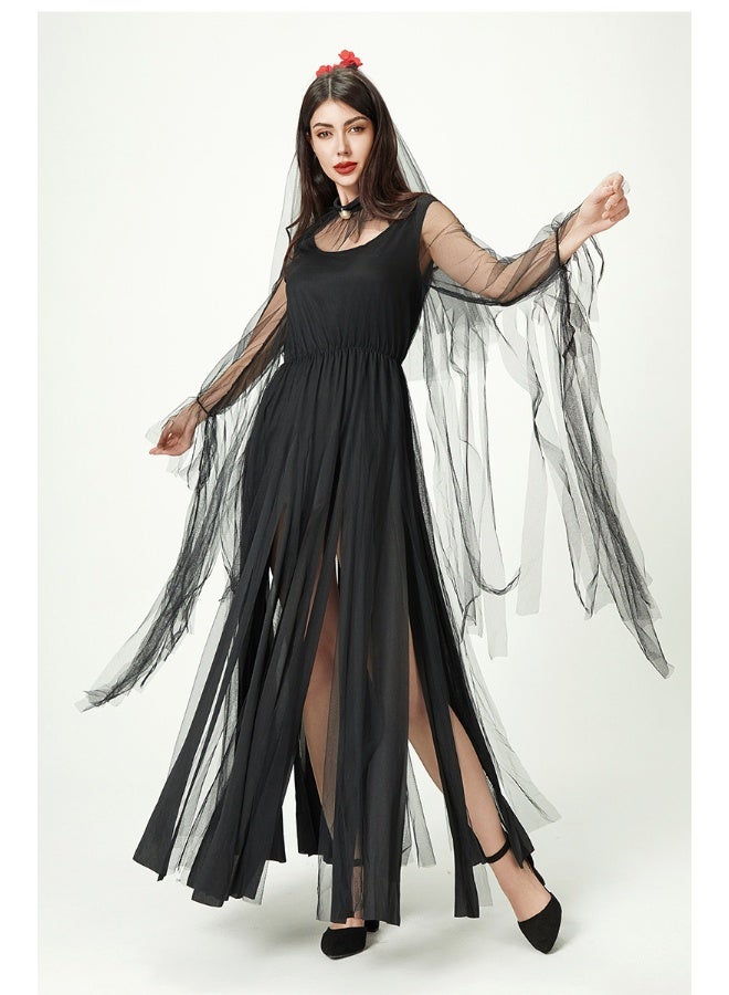 إسكدنيا Adult Zombie Bride Long Dress - Image 2