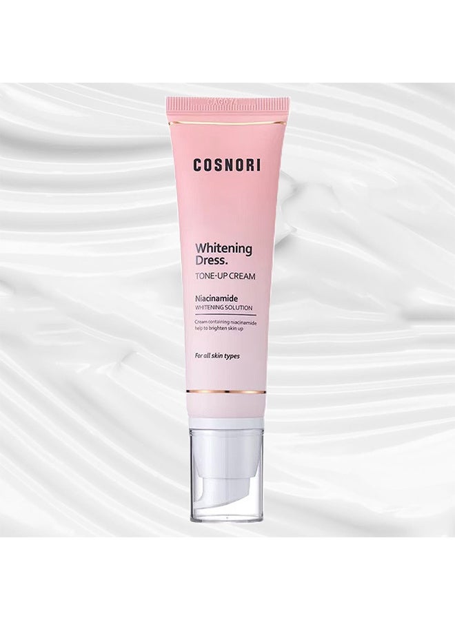COSNORI Whitening Dress Tone Up Cream 50ML, Quick Skin Tone Balancer, Evens Out Complexion, No Makeup Natural Look, Long-Lasting Hydrating & Sebum Control Face And Body, Brightening Skin For All Skin Types - Image 3