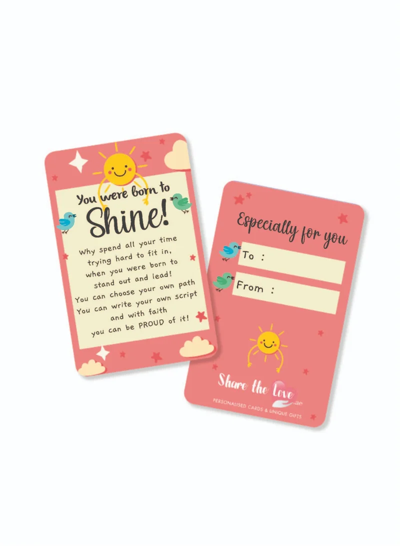 Share the Love Wallet Card You Were Born To Shine