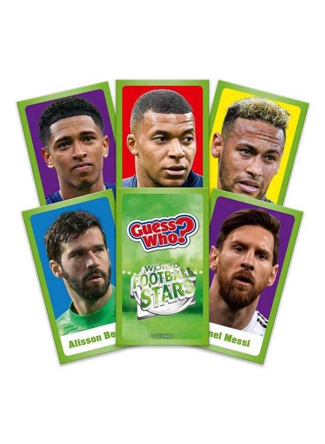 Winning Moves World Football Stars, Guess Who? Green Board Game, Play with Messi, Ronaldo, Harry Kane, Salah, Easy to Setup, Gift for Kids Ages 6 and up, One Size Fits All - Image 3