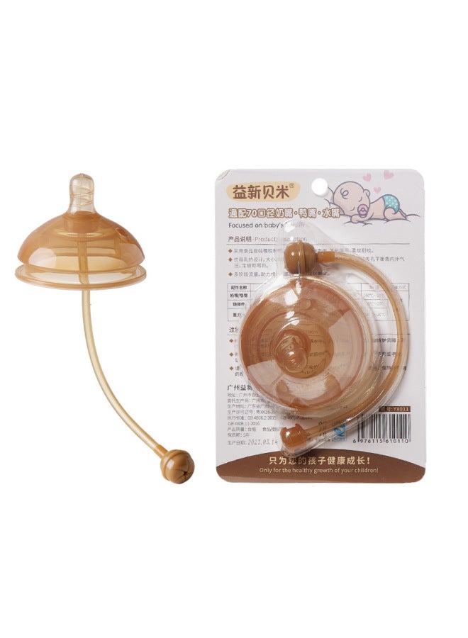 What A 70-caliber One-mouth Suction Beak Bottle Accessories Silicone Straw Batch