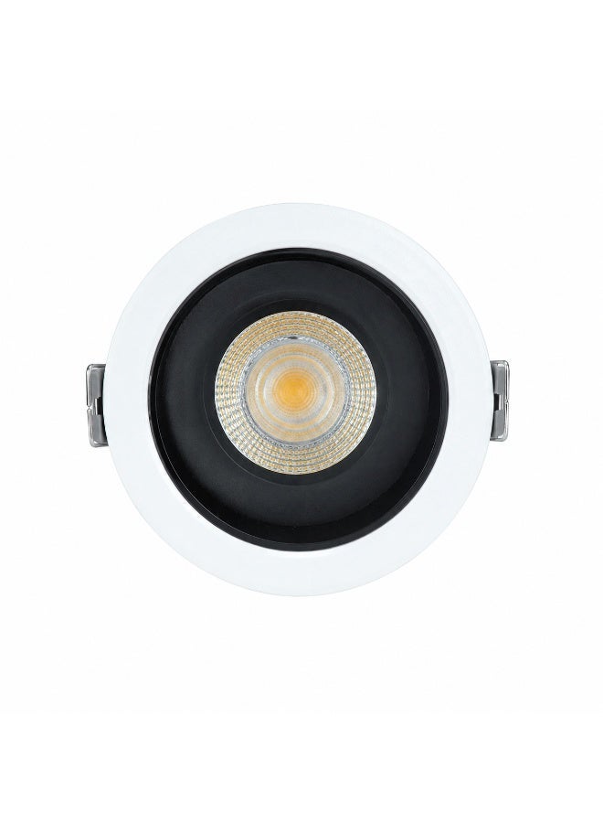 Alfriday Premium COB LED Recessed Spotlight, 3000K Warm White Ceiling Downlight, 455 Lumens, 60° Beam Angle, Flush Mount Accent Lighting for Luxury Home, Bedroom, Living Room & Office - Image 1